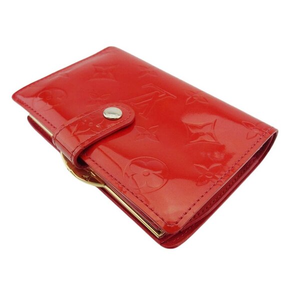LOUIS VUITTON Clasp Wallet Vernis Pomme d'Amour Authentic Used - Picture 5 of 10